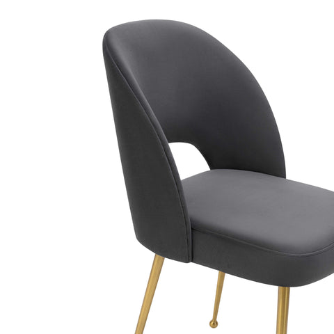 Timeless Minimalist Mid Century Upholstered Velvet Dining Side Chair