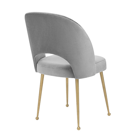 Timeless Minimalist Mid Century Upholstered Velvet Dining Side Chair