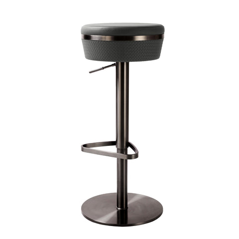 Timeless Minimalist Adjustable Upholstered Contemporary Bar Stool