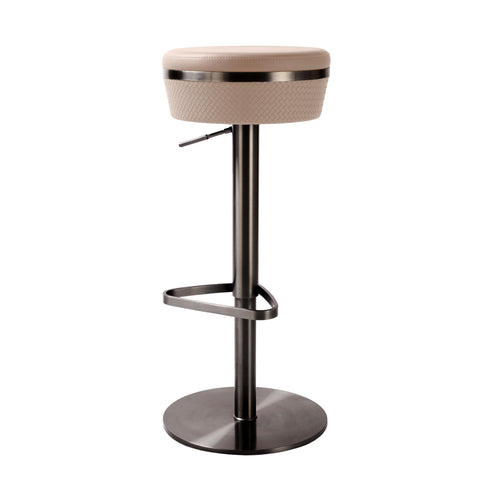 Timeless Minimalist Adjustable Upholstered Contemporary Bar Stool