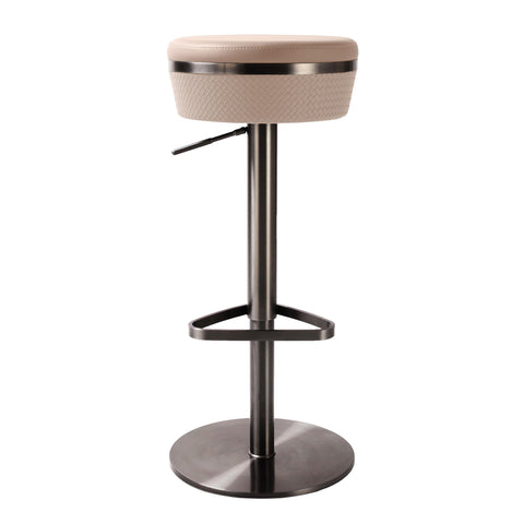 Timeless Minimalist Adjustable Upholstered Contemporary Bar Stool