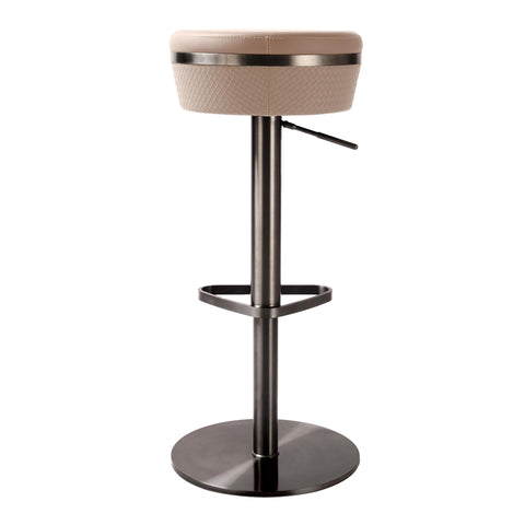Timeless Minimalist Adjustable Upholstered Contemporary Bar Stool