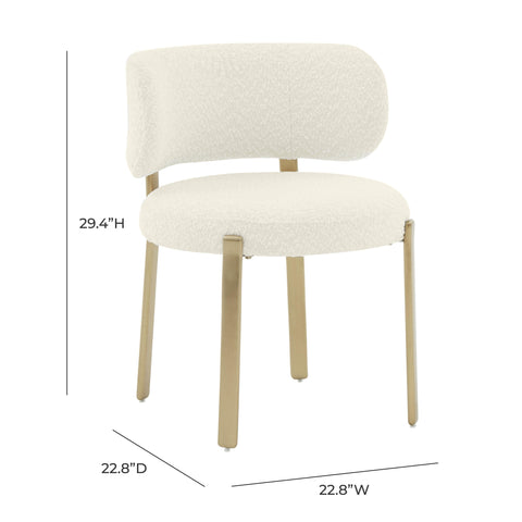 Timeless Minimalist Barrel Back Dining Side Chair