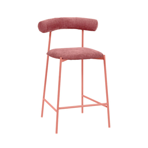 Timeless Minimalist Modern Upholstered Velvet Bar Stool