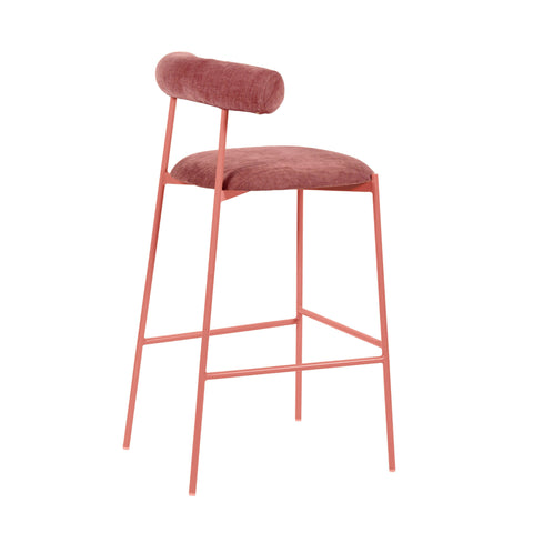 Timeless Minimalist Modern Upholstered Velvet Bar Stool