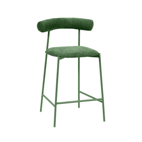 Timeless Minimalist Modern Upholstered Velvet Bar Stool