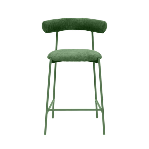 Timeless Minimalist Modern Upholstered Velvet Bar Stool