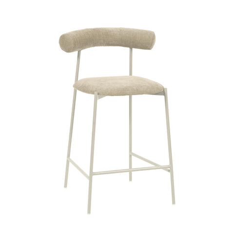 Timeless Minimalist Modern Upholstered Velvet Bar Stool