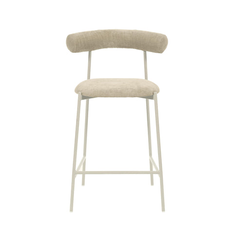 Timeless Minimalist Modern Upholstered Velvet Bar Stool