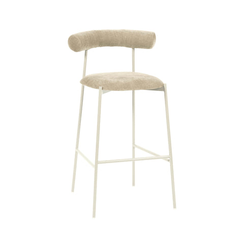 Timeless Minimalist Modern Upholstered Velvet Bar Stool