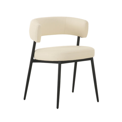 Timeless Minimalist Art Deco Barrel Dining Side Chair