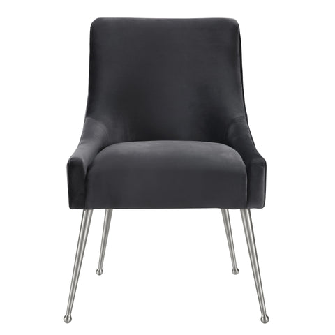 Timeless Minimalist Parsons Upholstered Velvet Dining Armchair