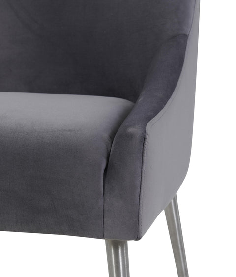 Timeless Minimalist Parsons Upholstered Velvet Dining Armchair