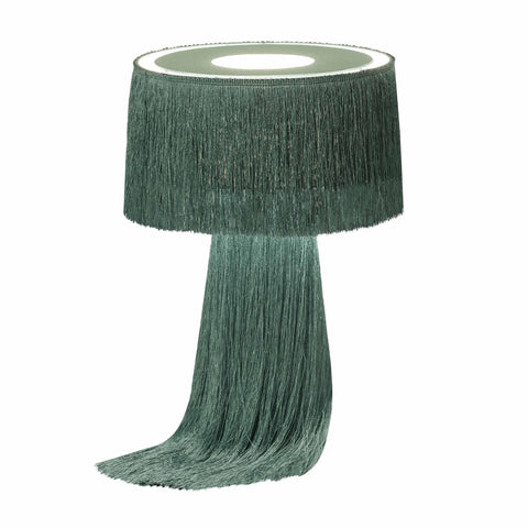 Atolla Bohemian Accent Table Lamp with Tassels