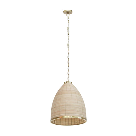 Kelsey Bohemian Accent Handcrafted Bell Pendant Light