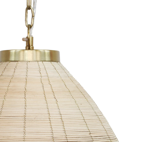 Kelsey Bohemian Accent Handcrafted Bell Pendant Light