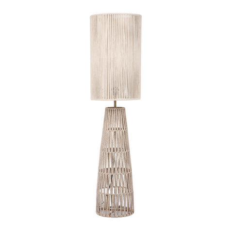 Beam Ambient Bohemian Woven Cylinder Floor Lamp