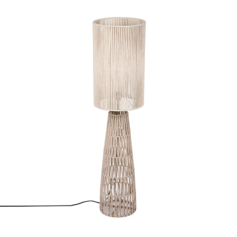 Beam Ambient Bohemian Woven Cylinder Floor Lamp