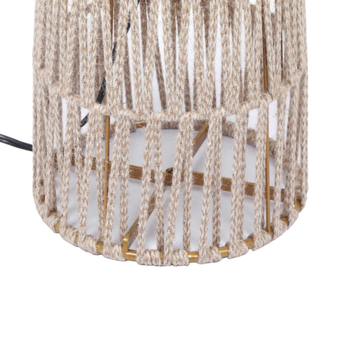 Beam Ambient Bohemian Woven Cylinder Floor Lamp