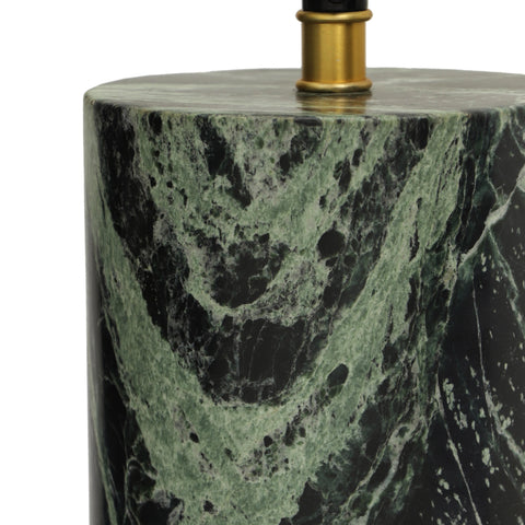 Mable Modern Column Accent Table Lamp in Green