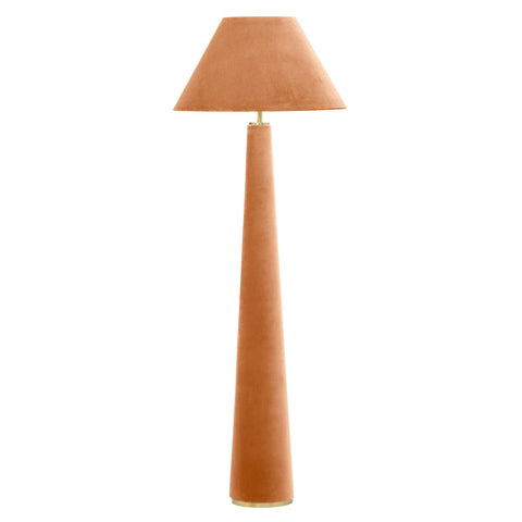 Graham Modern Conical Floor Lamp in Terracotta