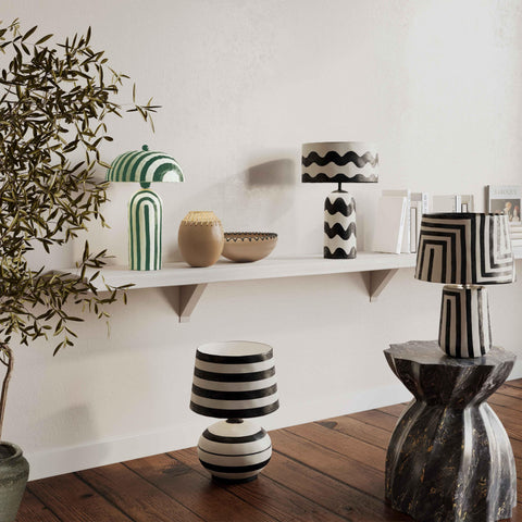 Maiori Mushroom Accent Table Lamp Contemporary Design