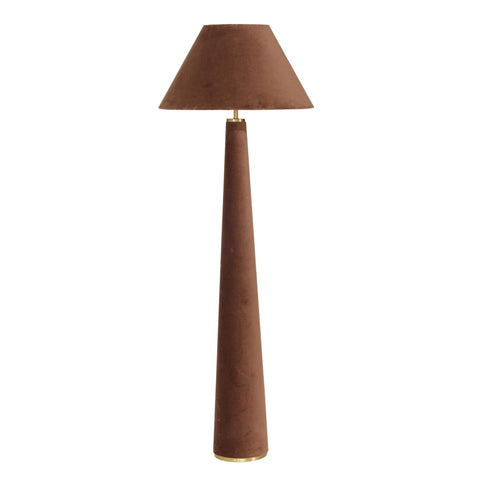 Graham Modern Conical Floor Lamp in Terracotta