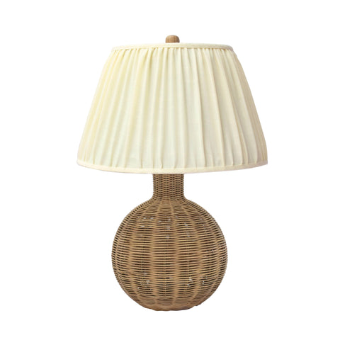 Pallora Bohemian Accent Table Lamp with Pleated Shade