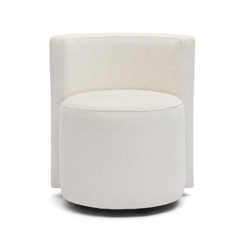 Timeless Minimalist Chenille Barrel Office Chair