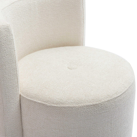 Timeless Minimalist Chenille Barrel Office Chair