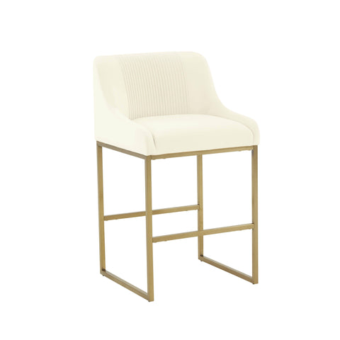 Timeless Minimalist Modern Parsons Upholstered Counter Stool