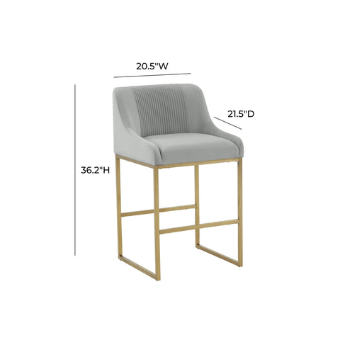 Timeless Minimalist Modern Parsons Upholstered Counter Stool