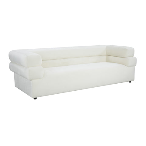 Elsa Contemporary Velvet Tuxedo Sofa