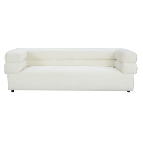 Elsa Contemporary Velvet Tuxedo Sofa