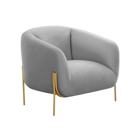 Timeless Minimalist Barrel Velvet Upholstered Accent Chair