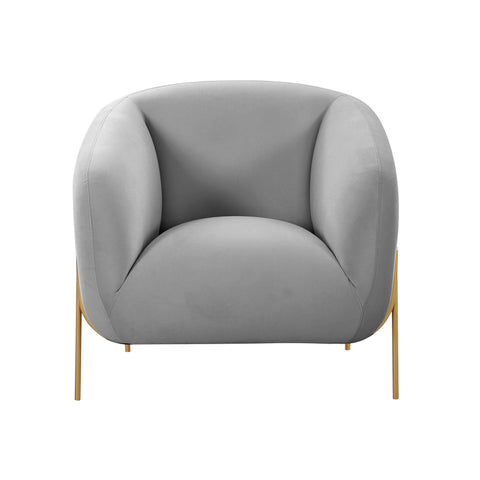 Timeless Minimalist Barrel Velvet Upholstered Accent Chair