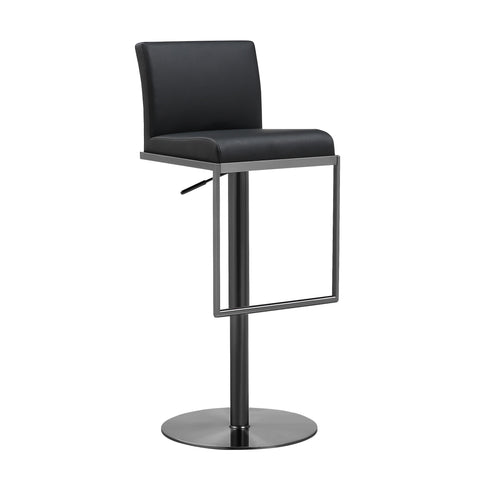 Amalfi Contemporary Parsons Bar Stool with Adjustable Seat Height