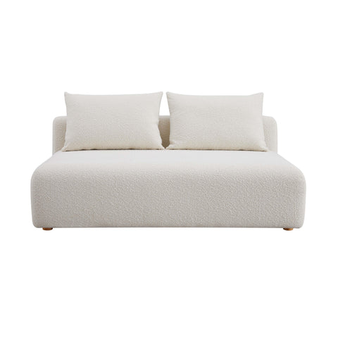 Hangover Contemporary Boucle Loveseat Sofa