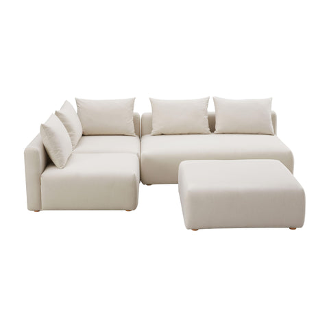 Hangover Contemporary Modular Sectional Sofa with Loose Cushions
