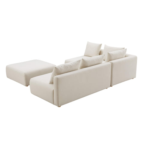 Hangover Contemporary Modular Sectional Sofa with Loose Cushions