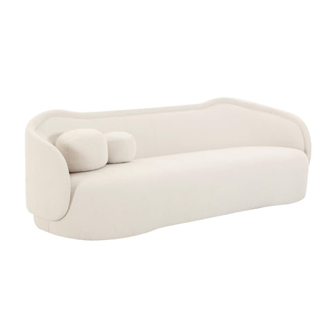 Circe Contemporary Curved Velvet Sofa