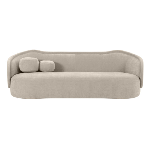 Circe Contemporary Curved Velvet Sofa