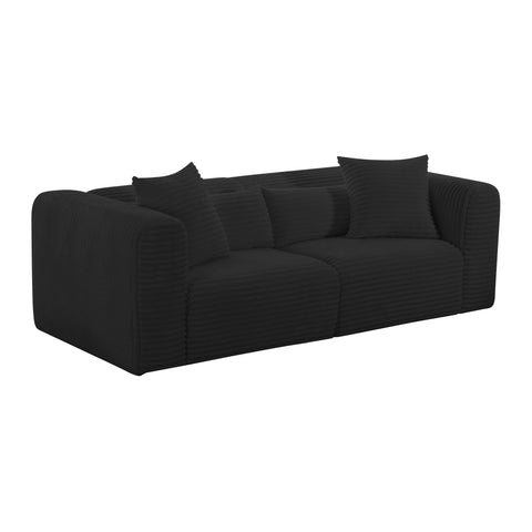 Tarra Contemporary Corduroy Oversized Loveseat Sofa