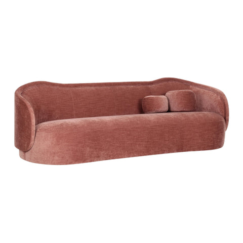Circe Contemporary Curved Velvet Sofa