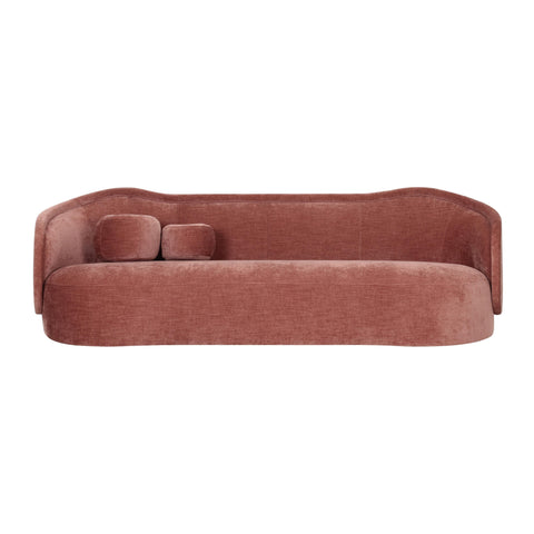Circe Contemporary Curved Velvet Sofa