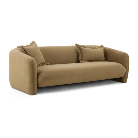 Lou Contemporary Standard Sofa with Curved Armrests