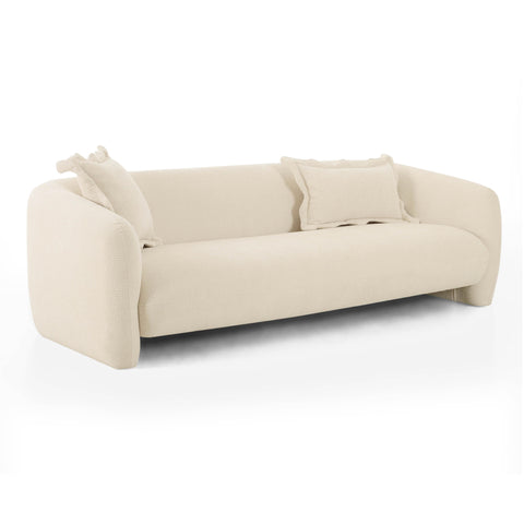 Lou Contemporary Symmetrical Sofa with Curved Armrests