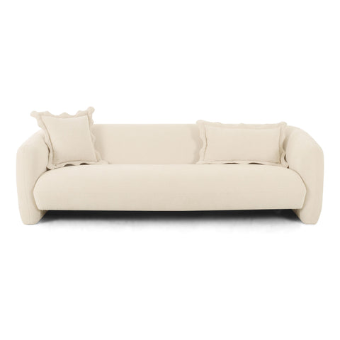 Lou Contemporary Symmetrical Sofa with Curved Armrests