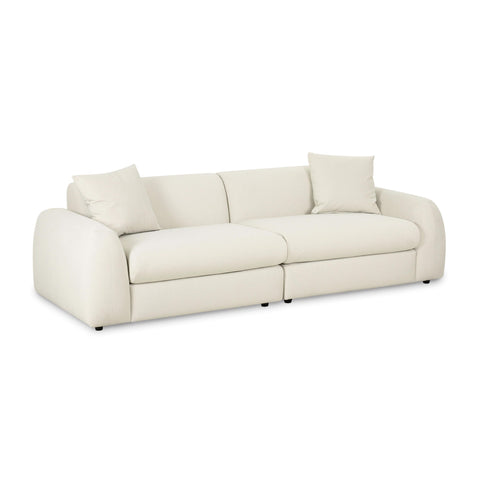 Kourtney Contemporary Standard Sofa with Curved Armrests