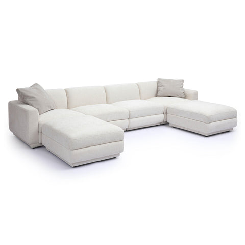 Perry Contemporary Chaise Sectional U Shape Modular Sofa